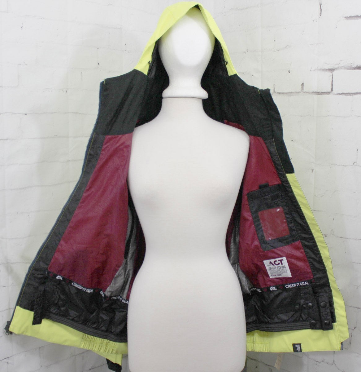 Women's Snowboard Shell Jacket - Waterproof & Breathable Ski Coat, Lemon Drop Yellow