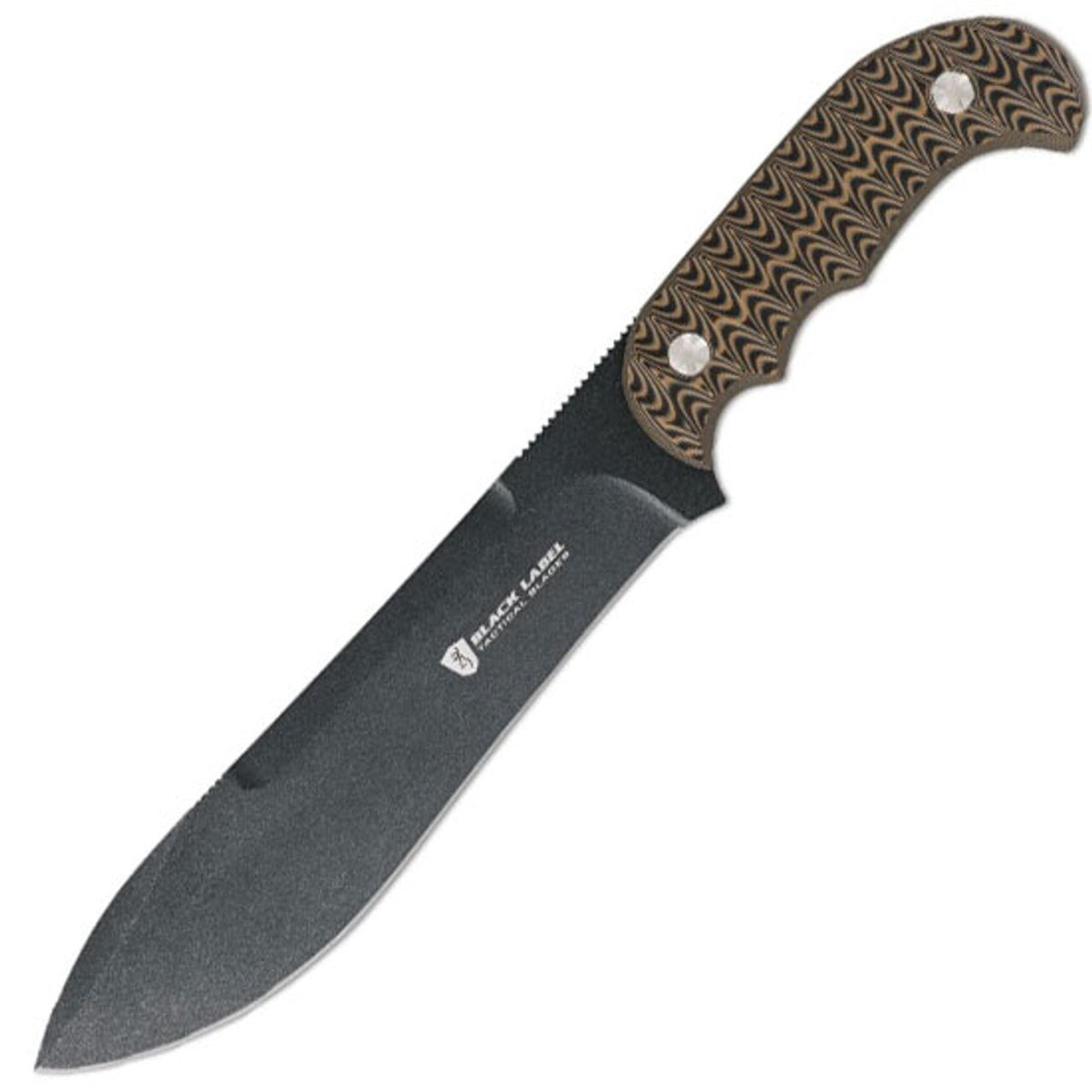 Italian Fixed Blade Survival Knife with G-10 Handle and Sheath - Heavy Duty Camping & Hunting Tool