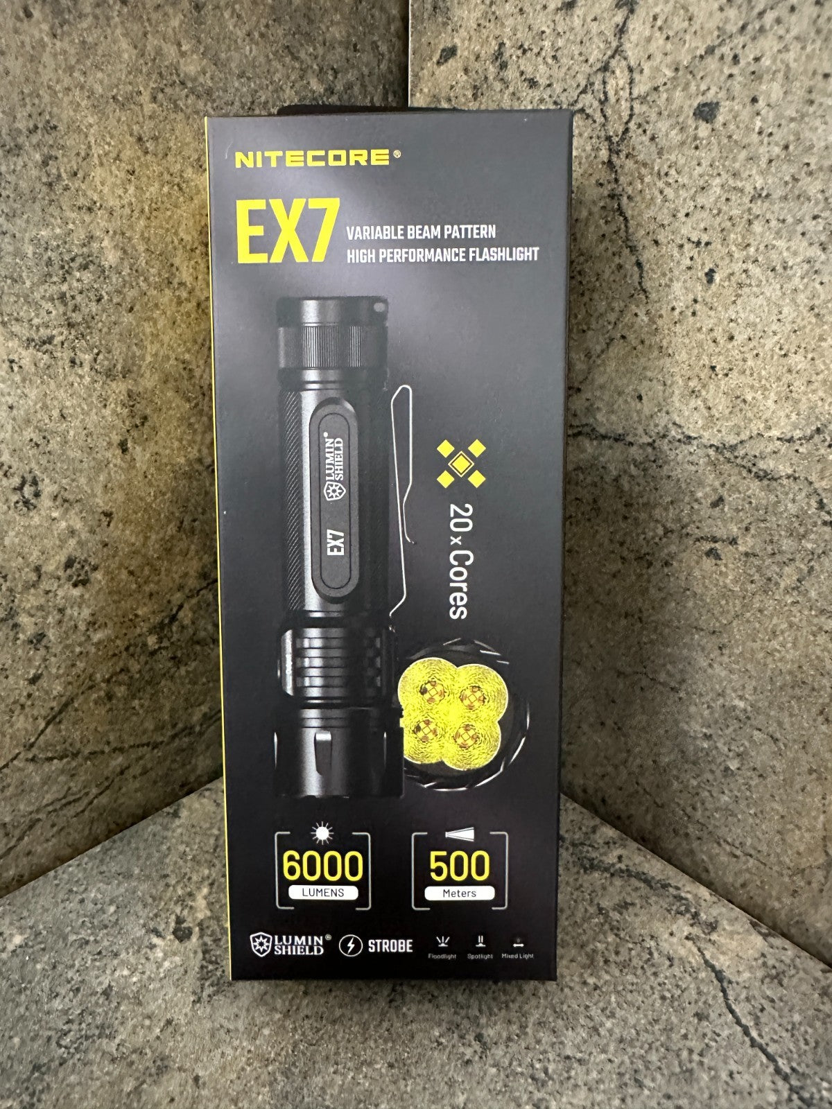 Rechargeable LED Flashlight 6000 Lumens with USB-C, Waterproof & High Power
