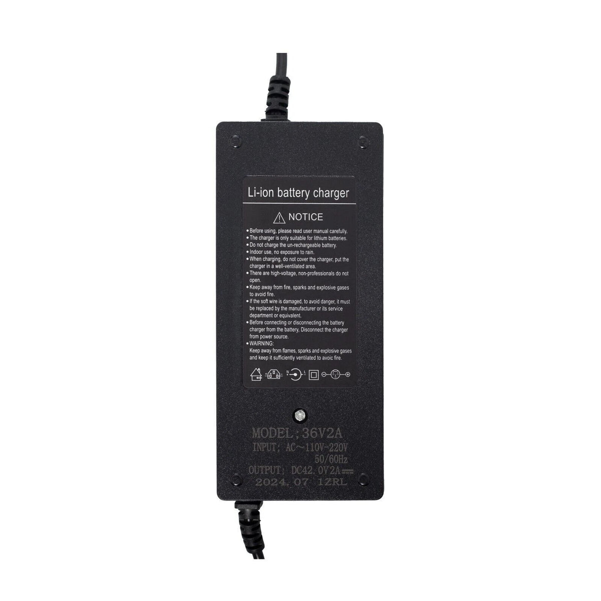 42V 2A Electric Bicycle Charger UL Certified for Lithium Battery