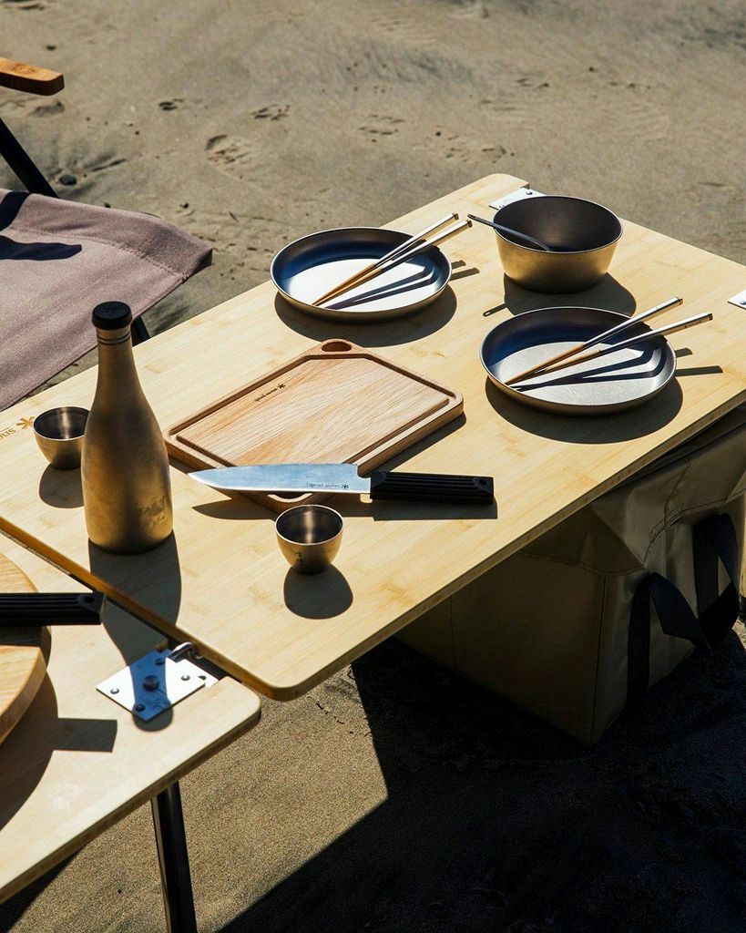 Large Size Bamboo Tip Stainless Steel Handle Collapsible Chopsticks with Case