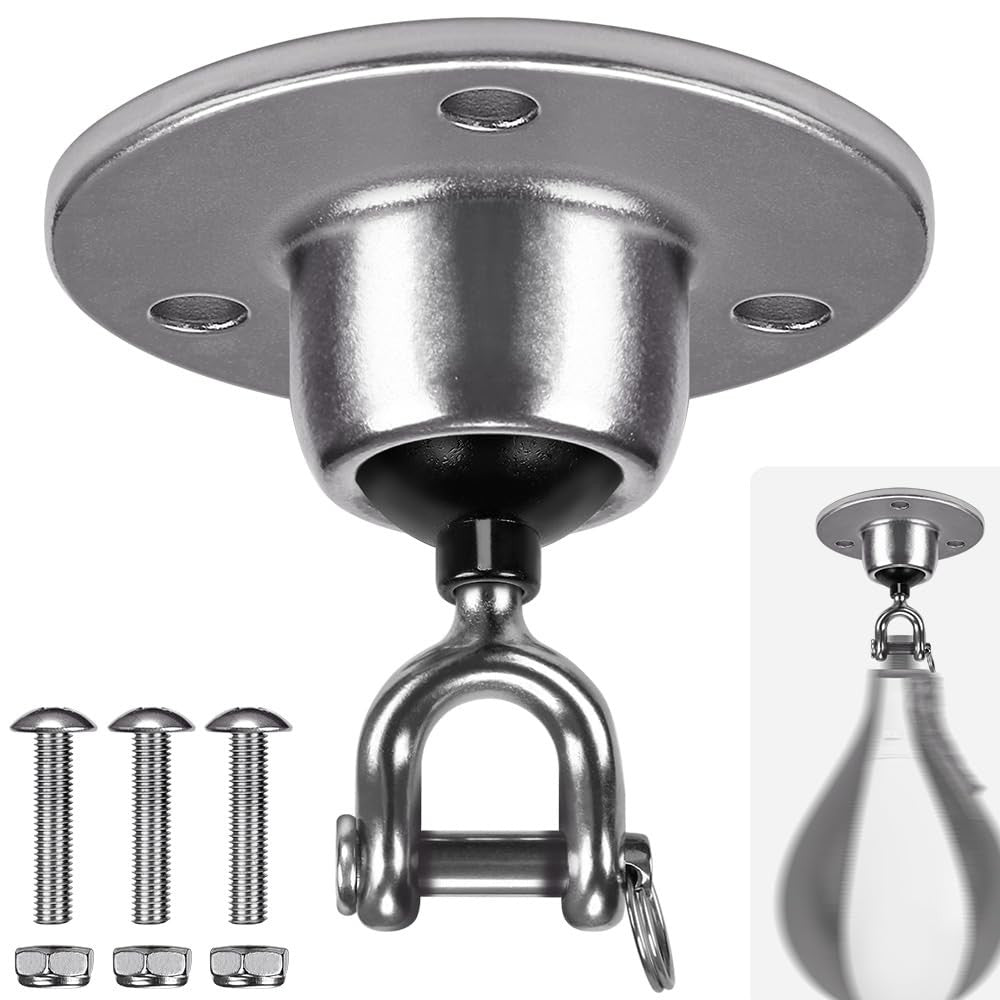 Stainless Steel Speed Bag Swivel Mount for Boxing & Martial Arts Training