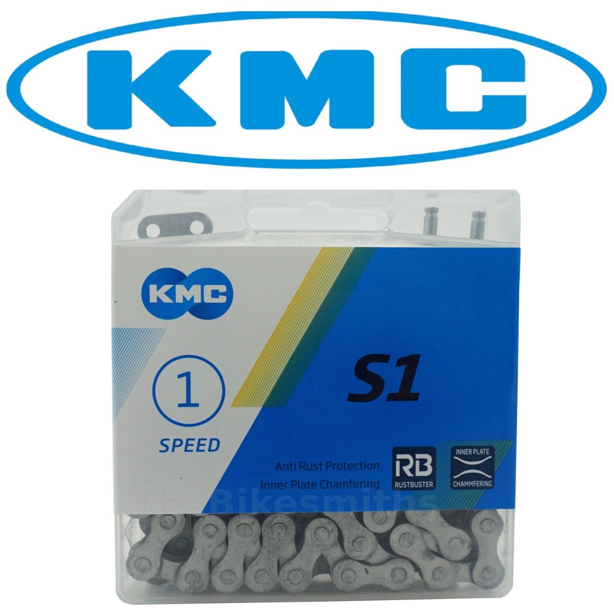 KMC Rust Buster BMX Track Bike Chain 1/8-inch Singlespeed Winter Chain