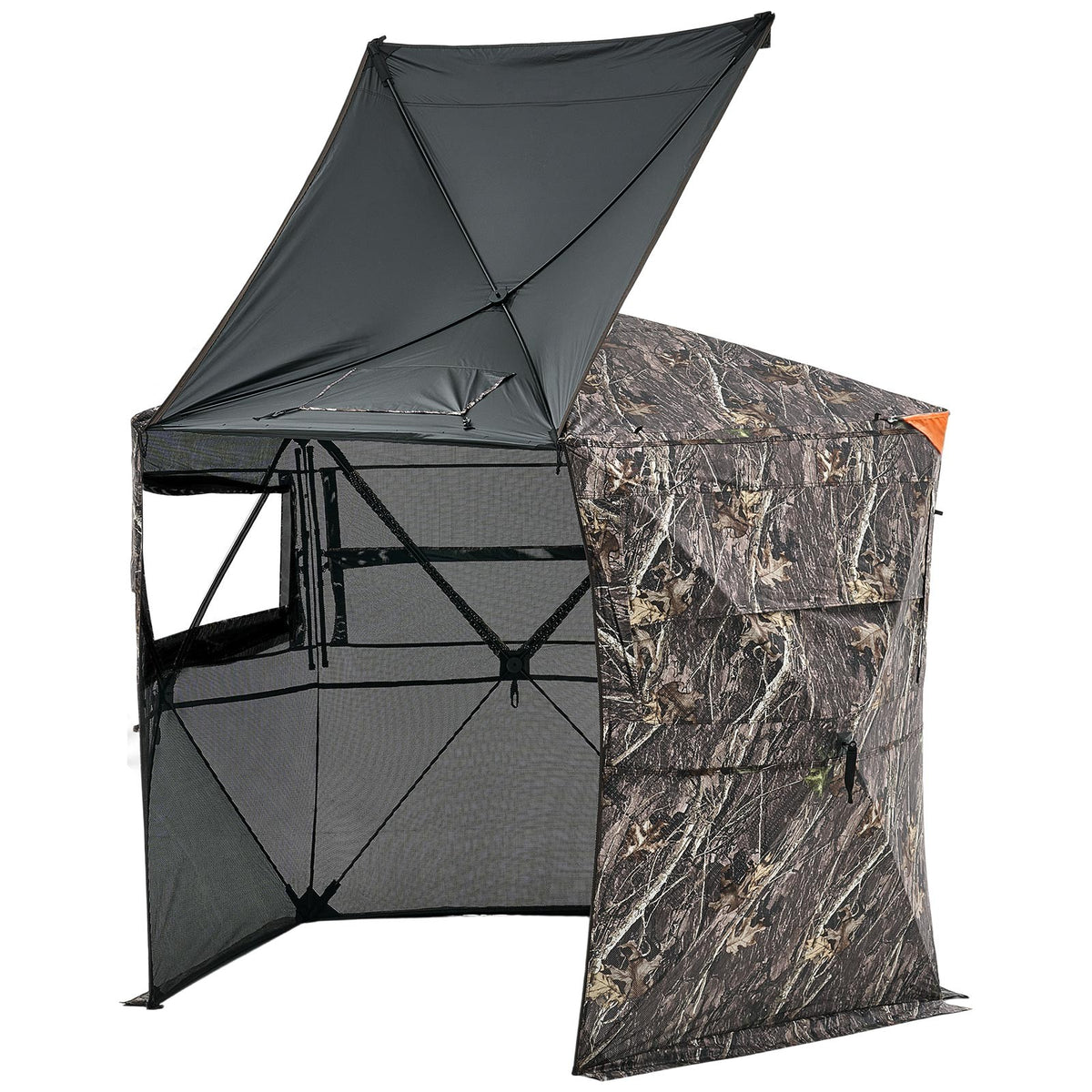Portable Hunting Blind for 6-7 People with Carry Bag - Weather-Resistant & Quiet Design