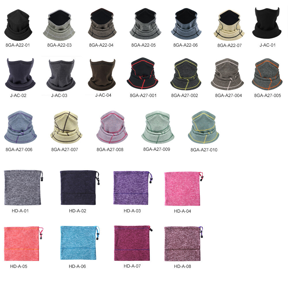 Winter Neck Gaiter Face Mask - Windproof Fleece Scarf for Cold Weather