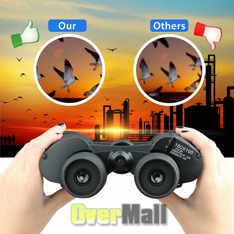 Night Vision Binoculars 100x180 BK-4 Prism Military Hunting Goggles