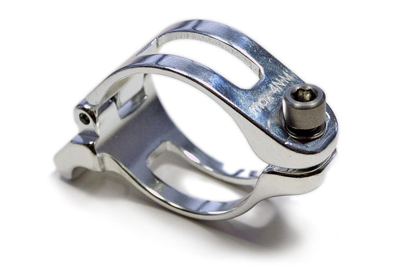 Lightweight Front Derailleur Adapter 31.8mm Shimano Sram Silver