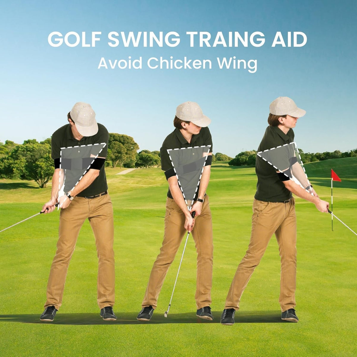 Golf Swing Power Band Training Aid for Improved Accuracy and Distance