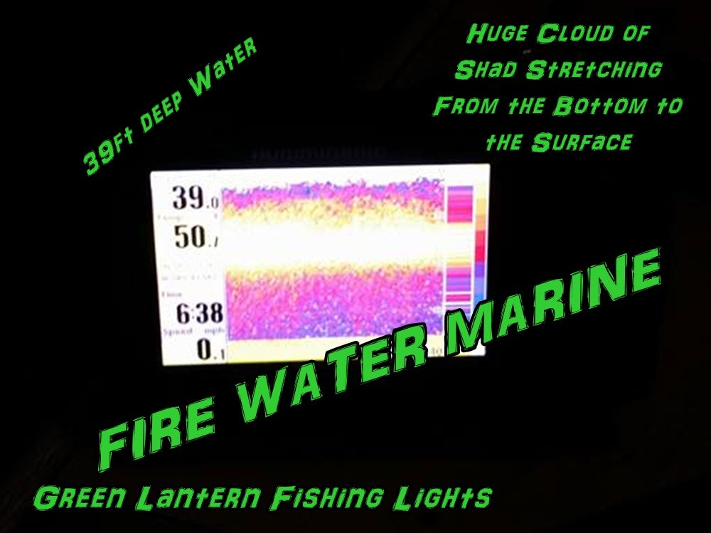 12V LED Underwater Fish Attractant Light for Night Fishing - Green