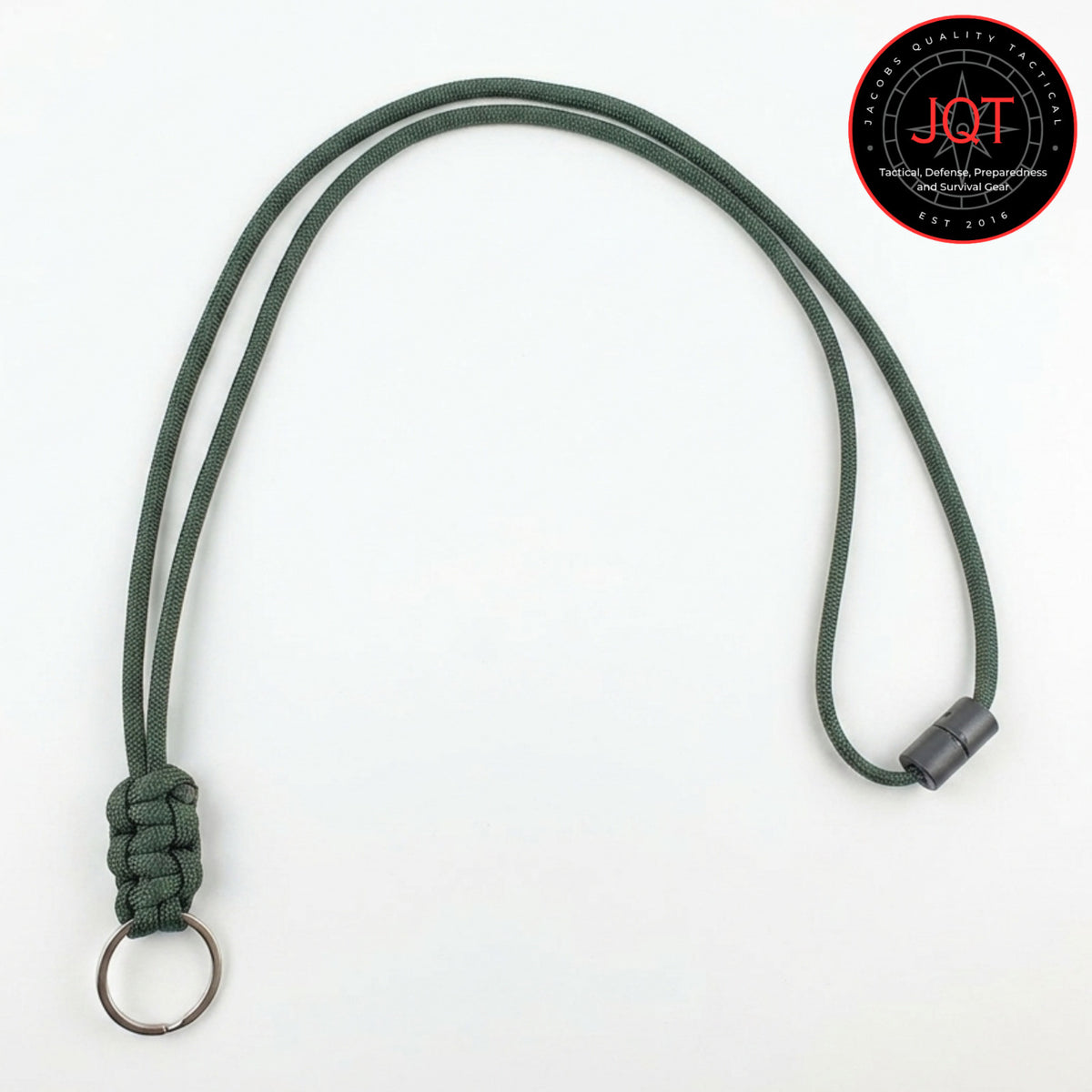 Paracord Neck Lanyard with Safety Breakaway for Keys, Badges, Tools