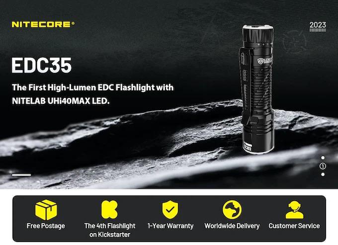 Rechargeable LED Flashlight 5000 Lumens Compact Handheld Torch with UHi40 Max LED