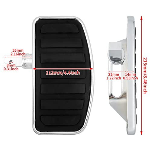 Adjustable Motorcycle Floorboard Foot Pegs for Passenger & Rider Cruisers