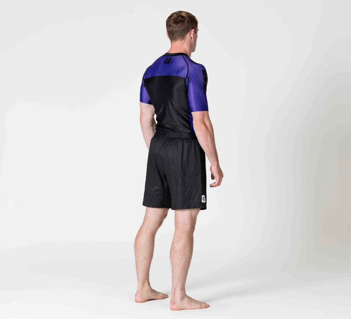 IBJJF Ranked Short Sleeve Rashguard for BJJ & Jiu Jitsu - Purple
