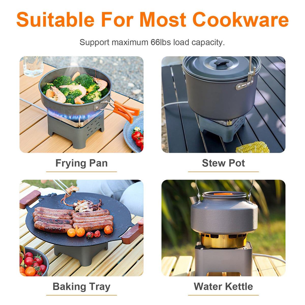 Portable Camping Gas Stove with Carry Bag 12000W Backpacking Cooker