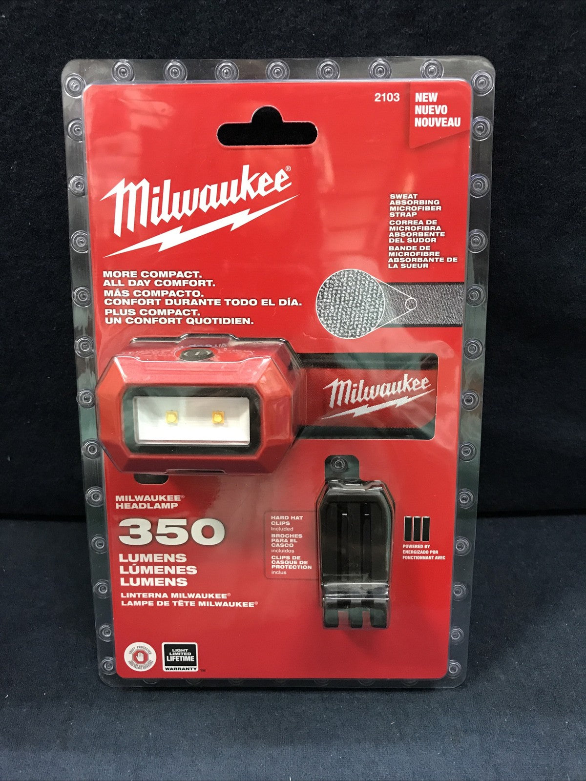 LED Headlamp 350 Lumens Rechargeable Lightweight Headlight for Outdoor Work