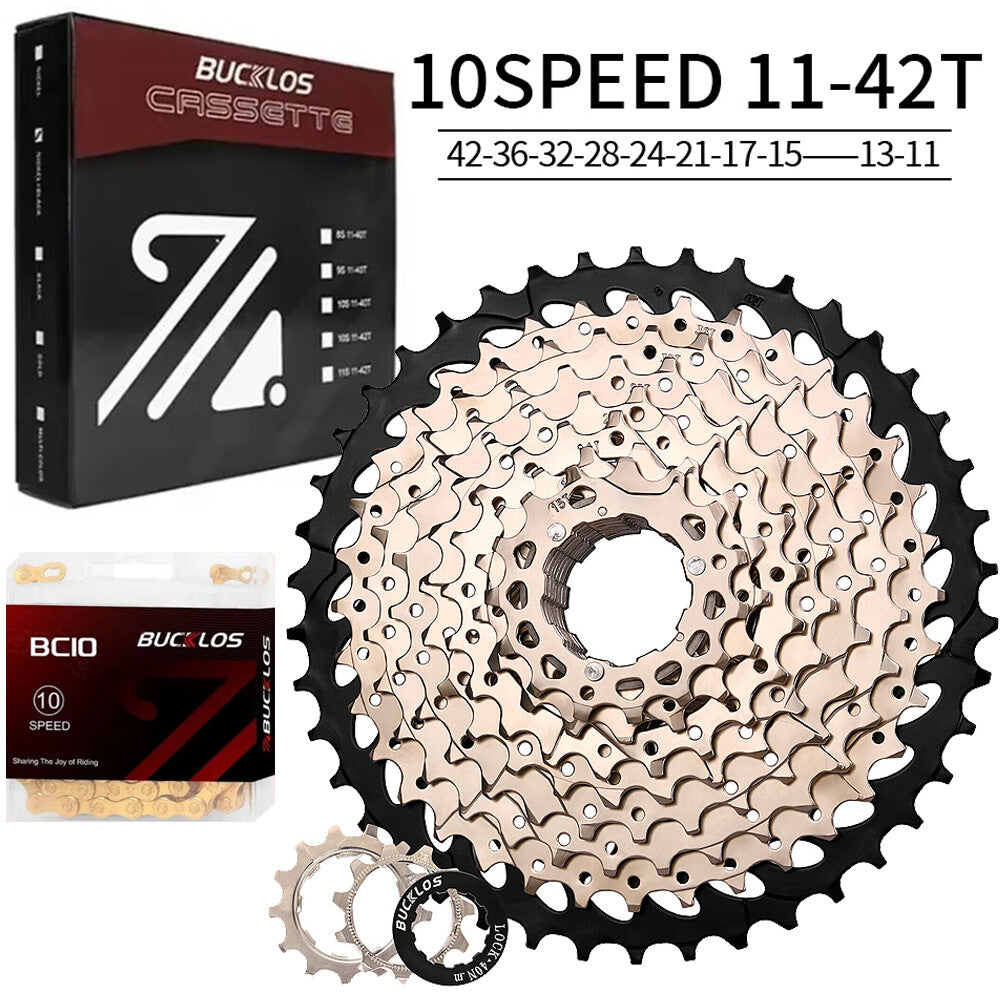 Bike Cassette and Chain Set for Shimano SRAM 8-12 Speed, 11-52T