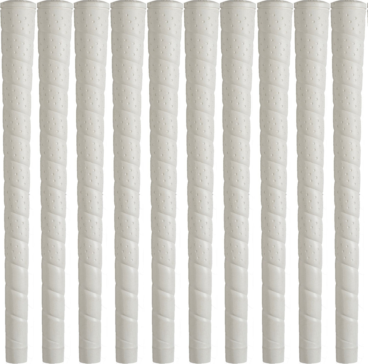 Golf Grip Set - Midsize White Wrap Golf Club Grips, 10 Pack, Made in USA