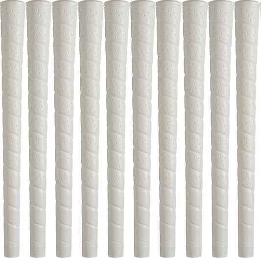 Golf Grip Set - Midsize White Wrap Golf Club Grips, 10 Pack, Made in USA