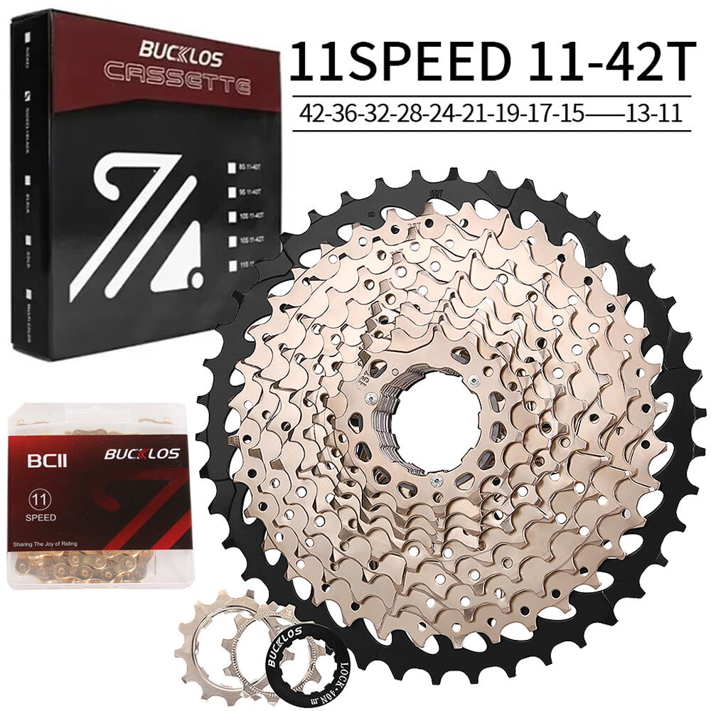 Bike Cassette and Chain Set for Shimano SRAM 8-12 Speed, 11-52T