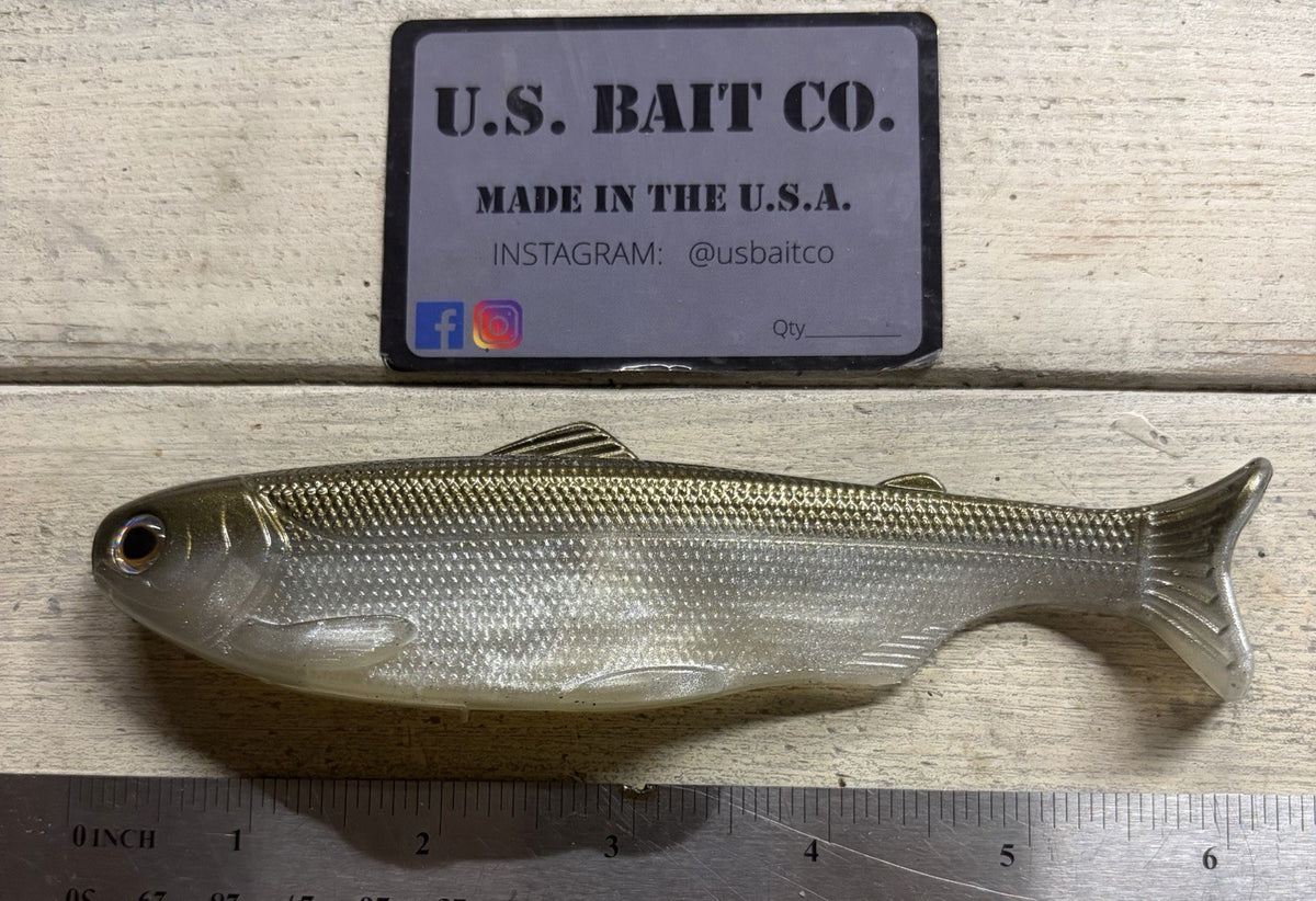 6-Inch Weedless Soft Plastic Swimbait with Wedge Tail for Fishing - Hitch Color