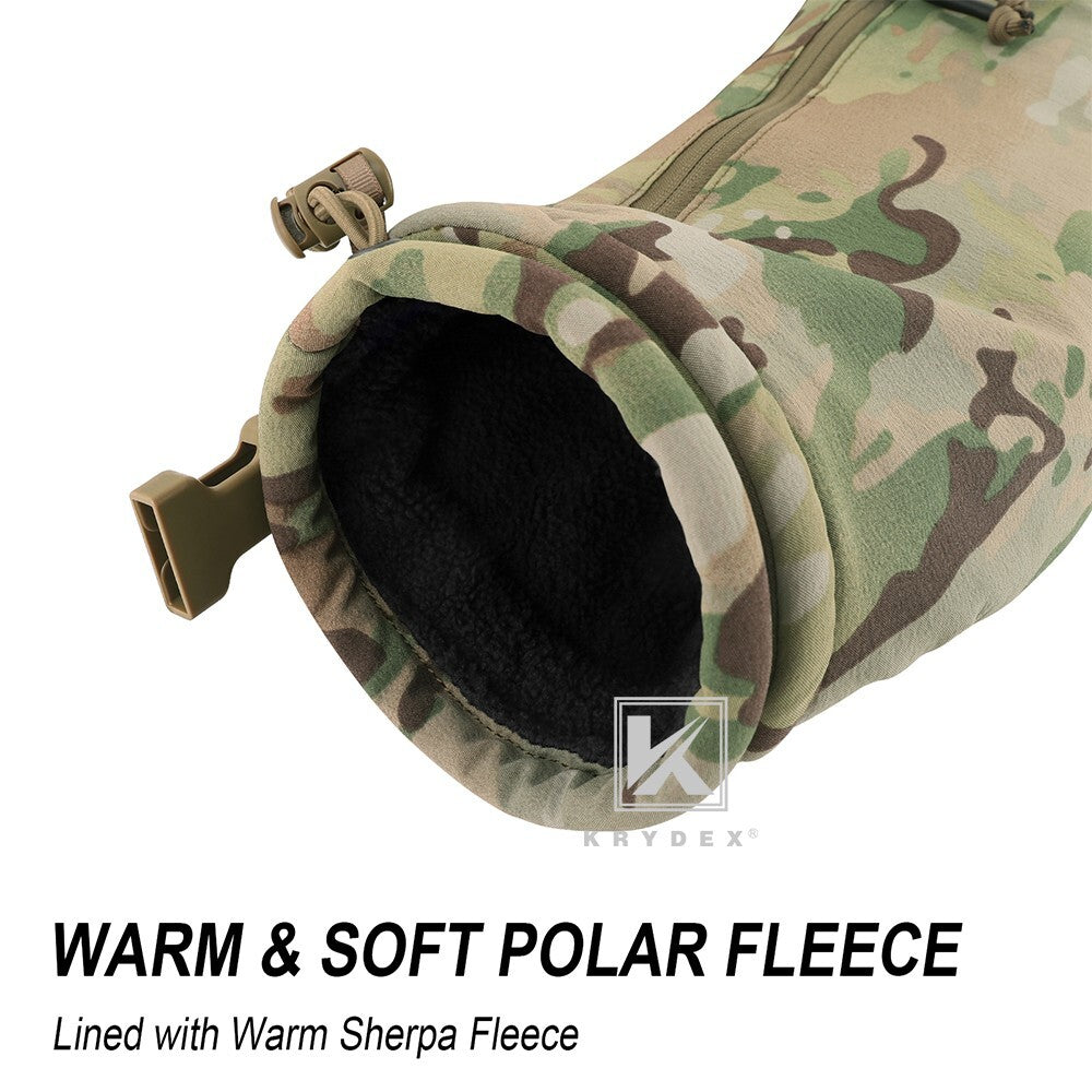 KRYDEX Tactical Soft Shell Hand Warmer Vest with Removable Neck Strap