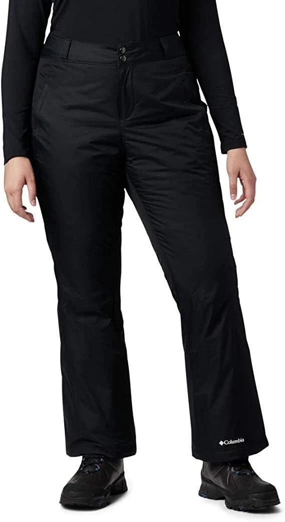 Women's Snow Pants with Insulation and Waterproof Protection - Medium Black