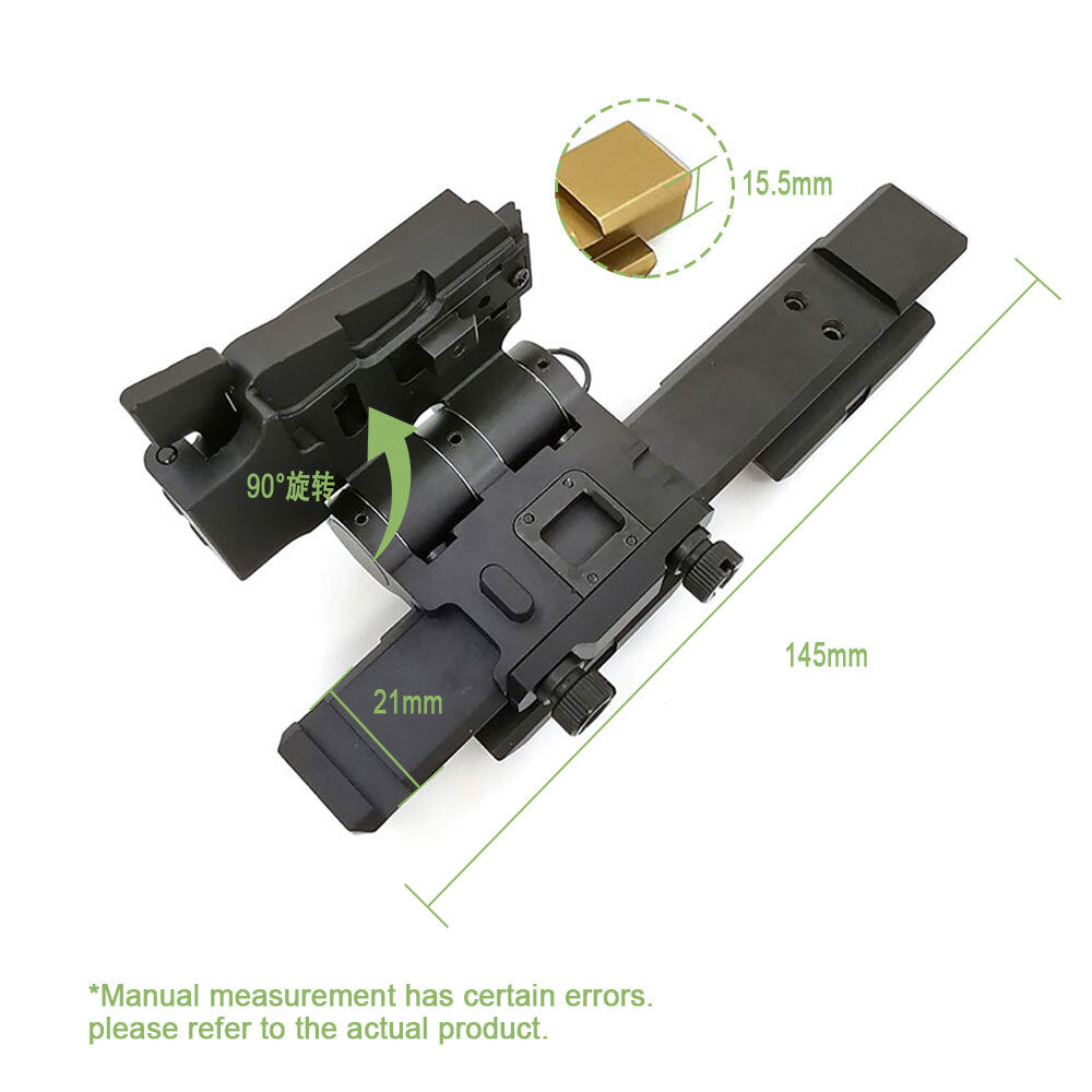 Tactical Flip-to-Side Optics Mount for Red Dot & G33 Magnifier, Universal