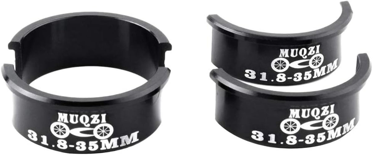 Aluminum Bicycle Handlebar Shim 31.8mm to 35mm Set for MTB Road & Mountain Bikes