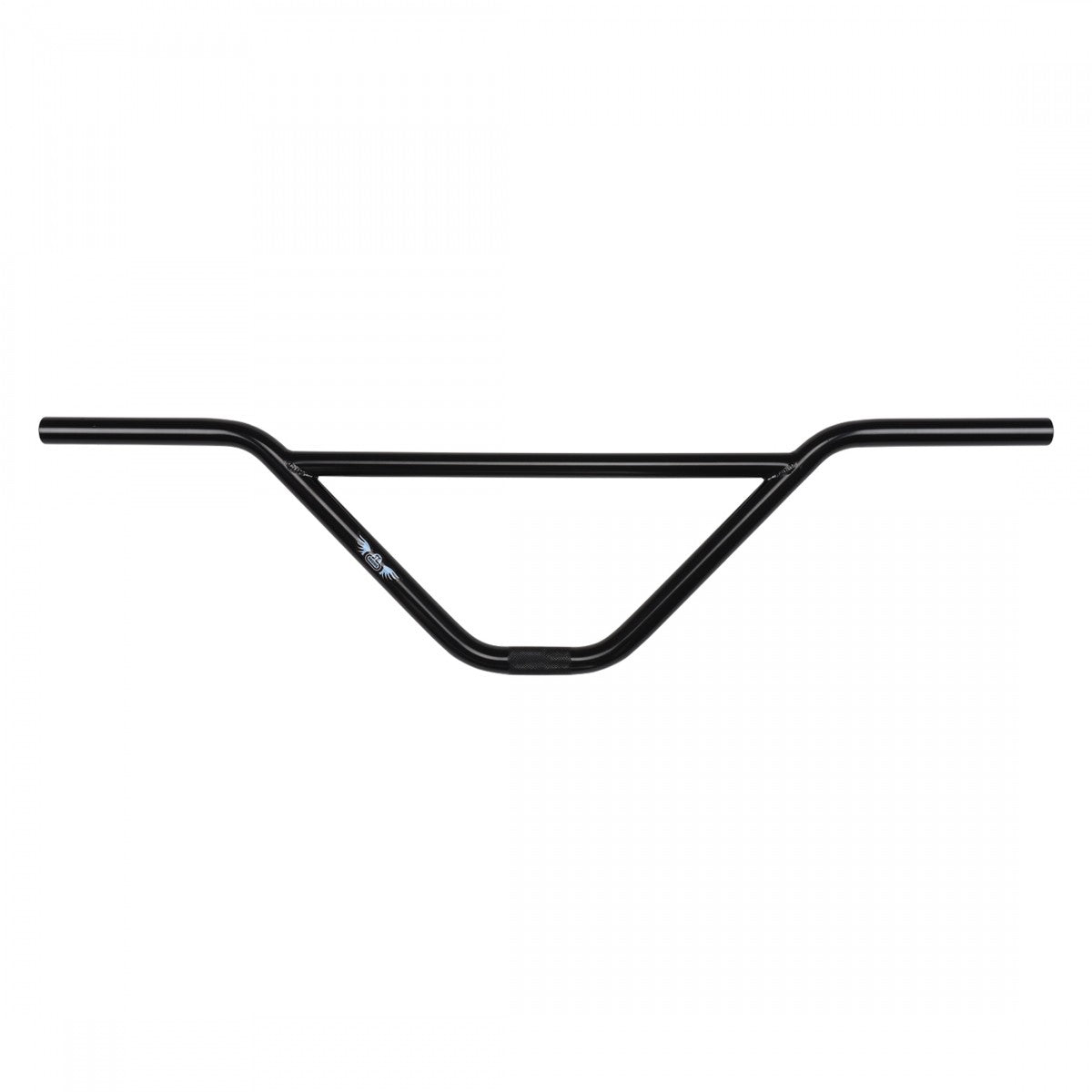 Oversized BMX Cruiser Handlebar 180mm Rise Chromoly Black 22.2mm Clamp