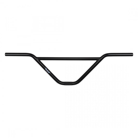 Oversized BMX Cruiser Handlebar 180mm Rise Chromoly Black 22.2mm Clamp