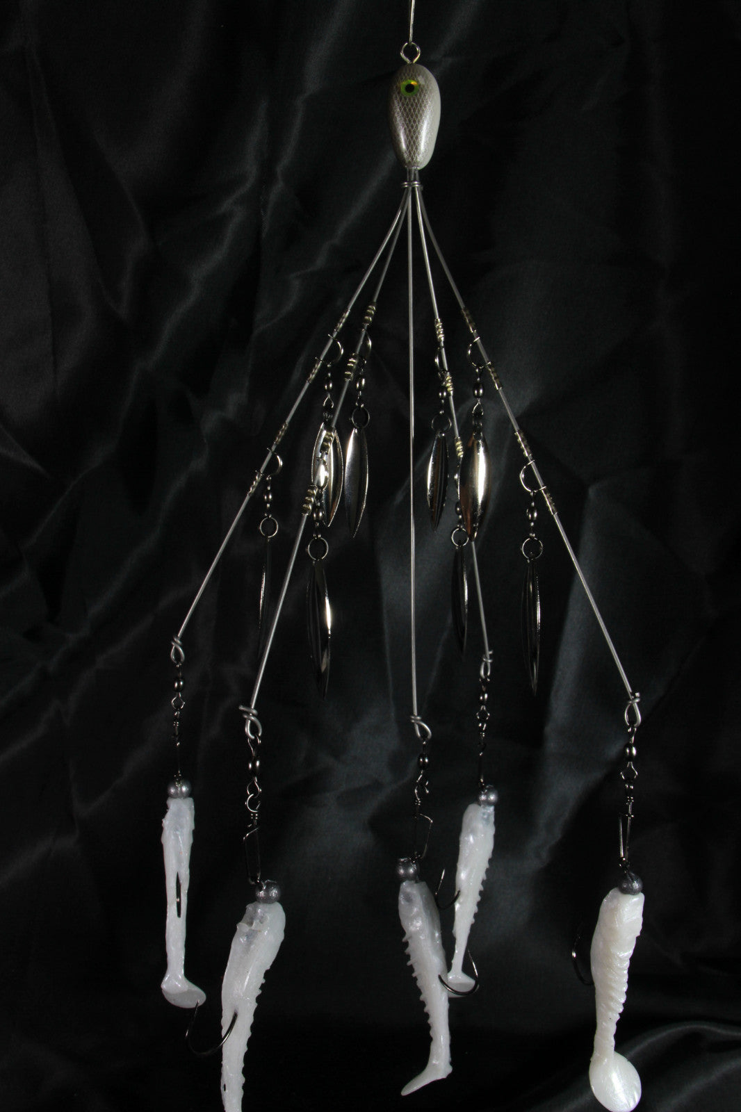 Bladed Bait Ball Alabama Rig - 5 Wire 8 Blades Fishing Lure