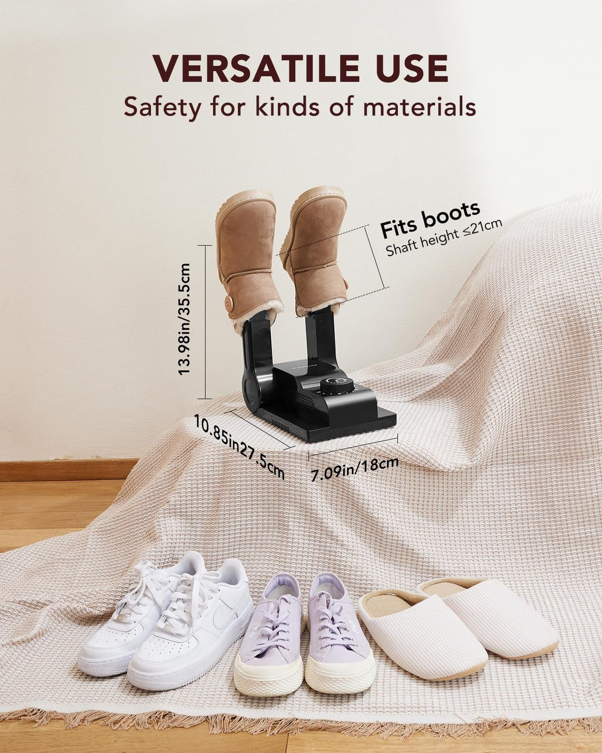 Boot Dryer for Work Boots & Gloves - Heat Blower Shoe Drying System