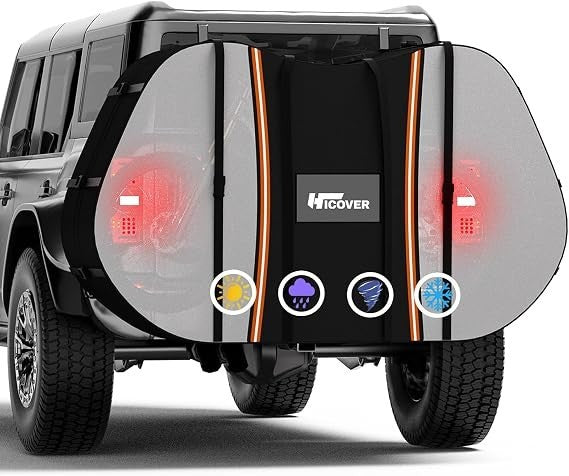 Heavy Duty Waterproof Bike Cover for 2 Bikes on Car Hitch Transport