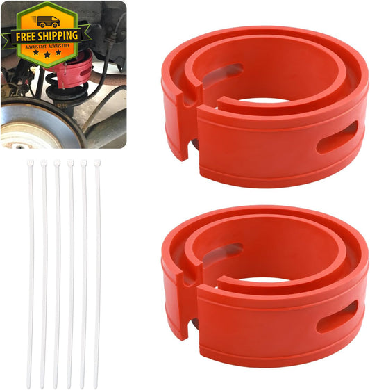 Heavy Duty Coil Spring Spacers 1.45 Inch for Vehicle Rear Suspension - Set of 2
