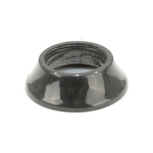 Cycling Headset Top Cap 28.6mm, 15mm Stack, Carbon Black