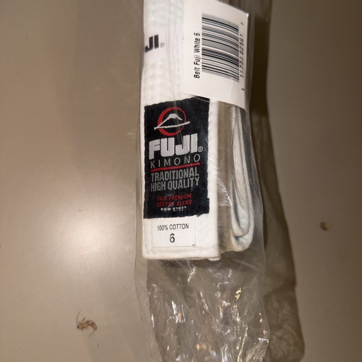 Martial Arts Belts for Judo & Jiu Jitsu - White, Size 6