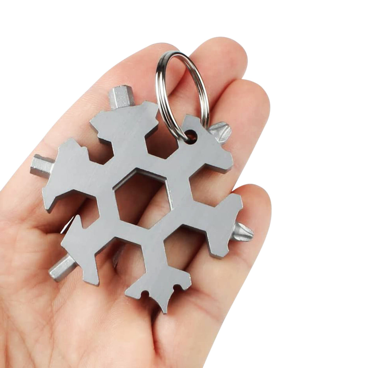 Multifunction Snowflake Multi-Tool Set - 18-in-1 Carbon Steel Screwdriver Opener