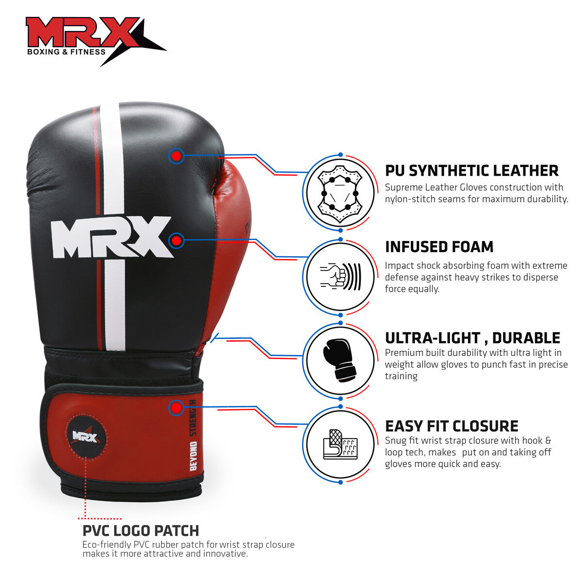 Unisex Boxing Gloves for Men & Women - Sparring, Kickboxing, MMA Training