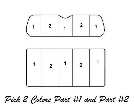 Golf Cart Seat Covers Set - Custom Front Seat & Backrest Replacement