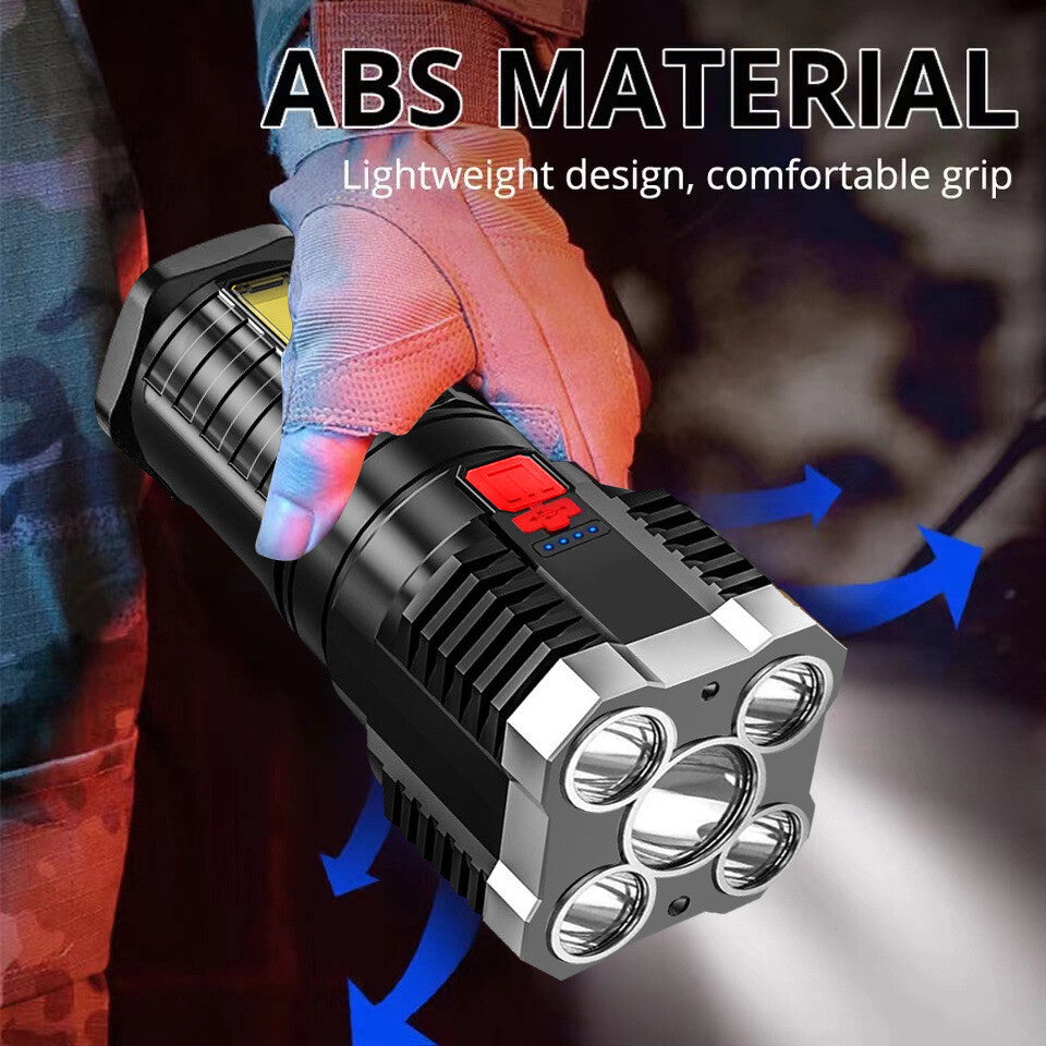Rechargeable LED Tactical Flashlight for Camping & Outdoor Use