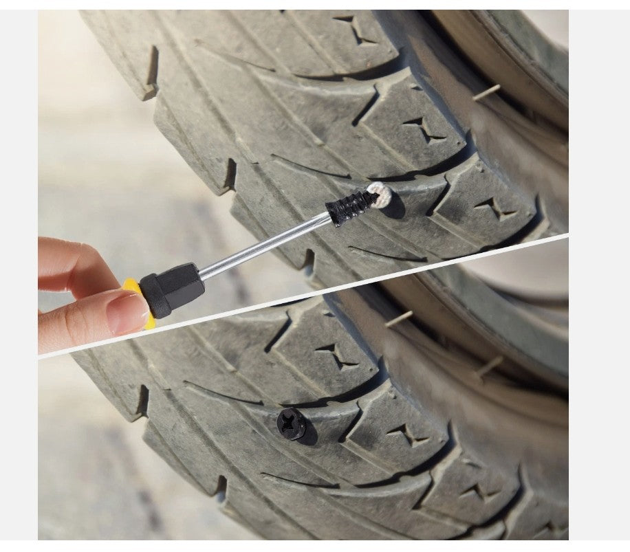 Tire Repair Kit with 85 Screws and Screwdriver for Flat Tires