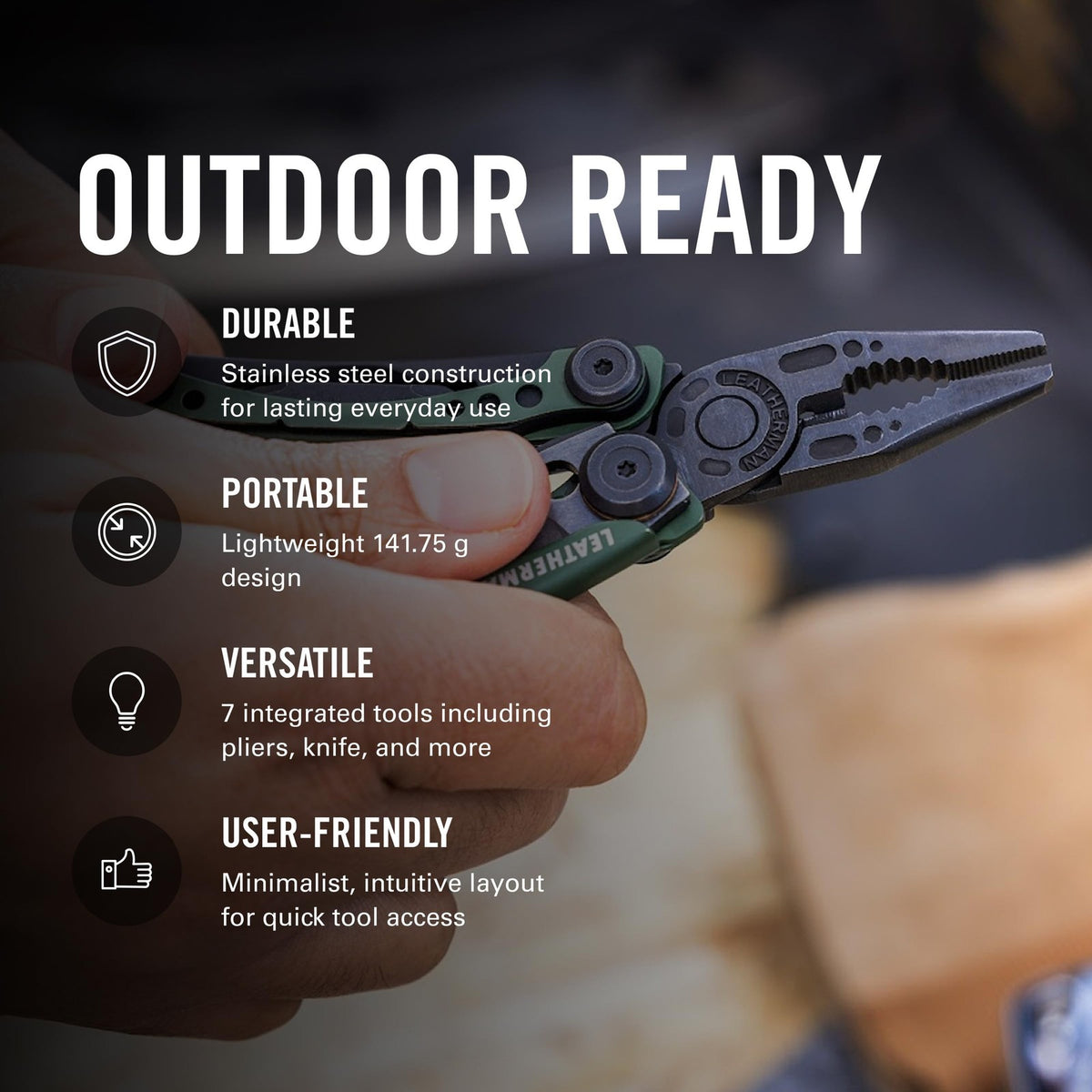 Lightweight 7-in-1 EDC Multitool with Pliers, Blade & Bottle Opener