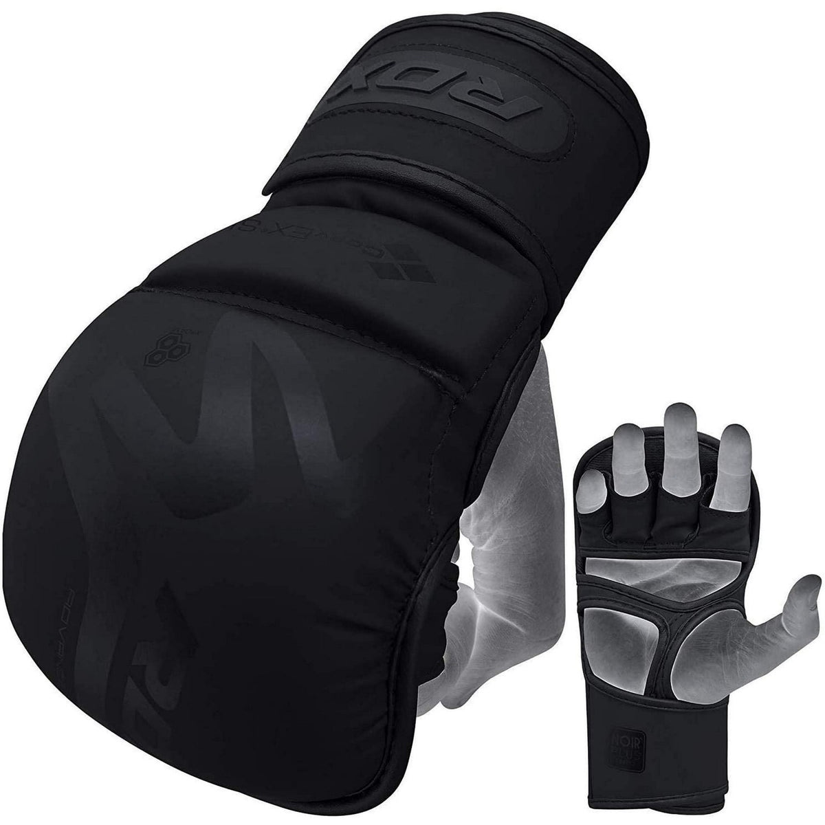 Open Palm MMA Gloves for Training & Sparring - Leather Boxing Mitts