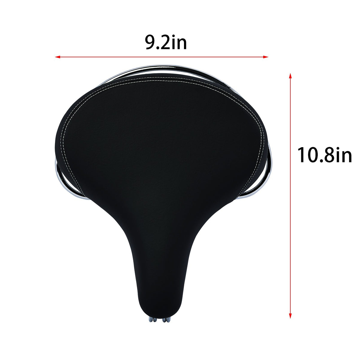 Comfortable Double Springer Bicycle Saddle with Gyro Spring - Wide Shock Absorbing Bike Seat