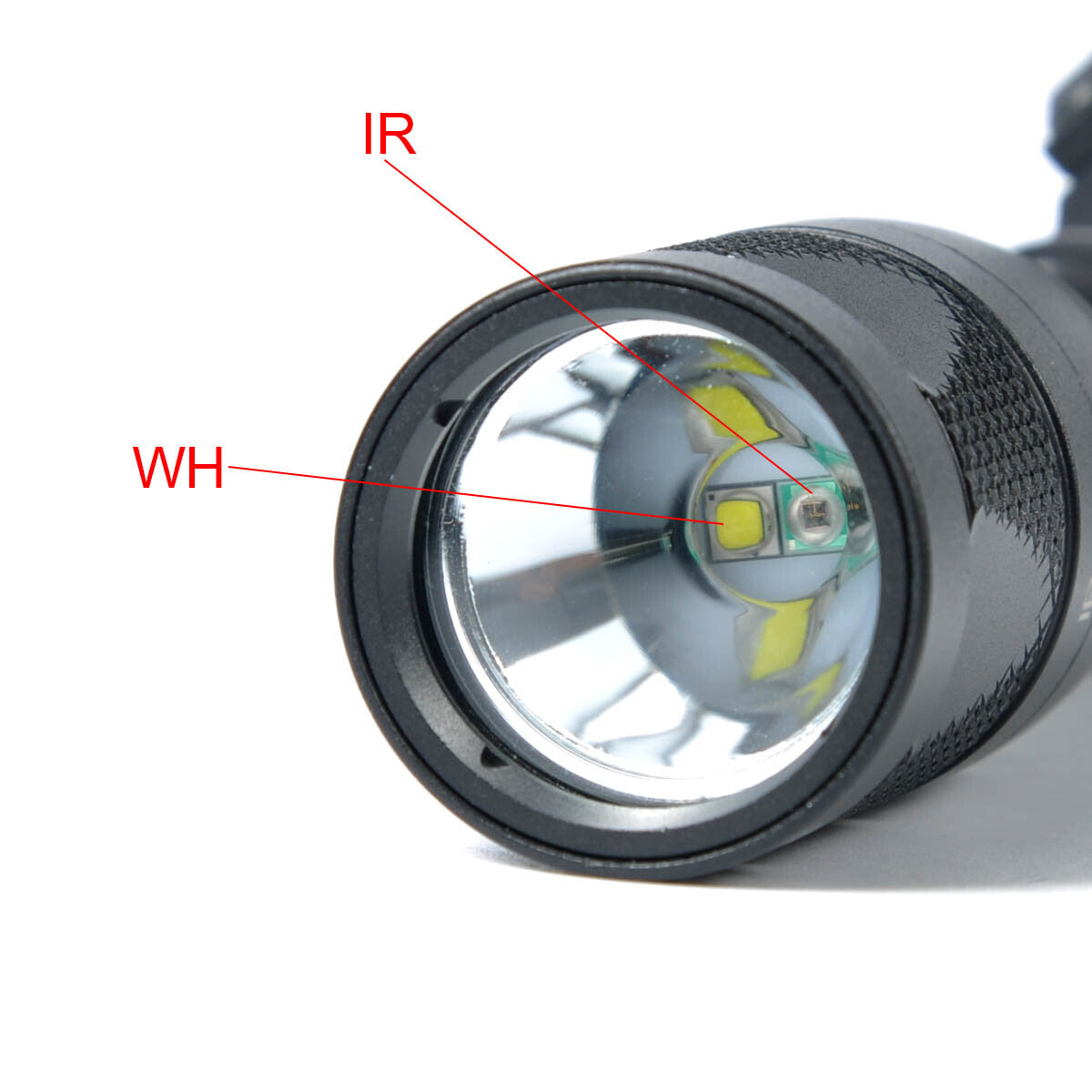 Infrared Hunting Flashlight with White LED and IR Output - M300V Compatible