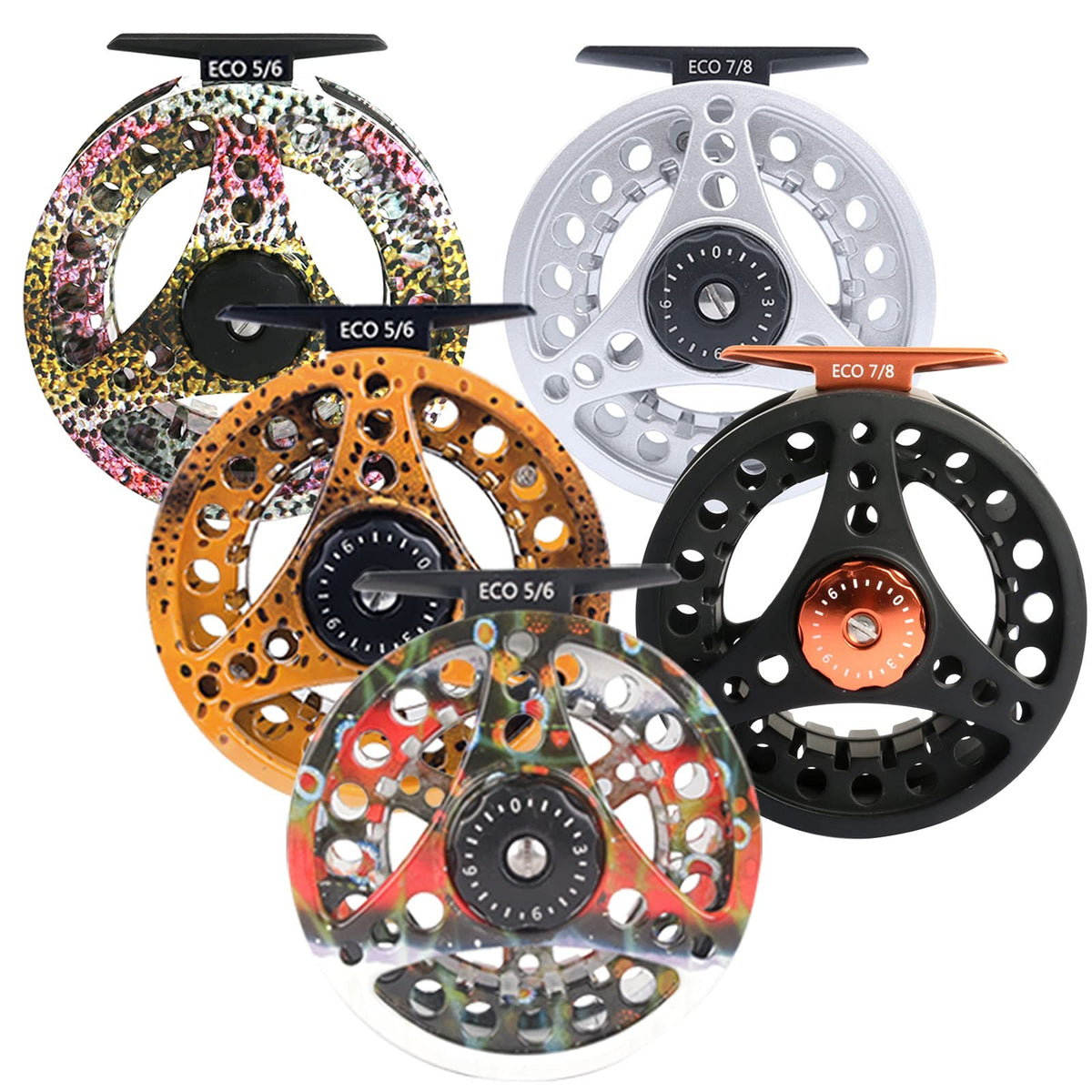 Large Arbor Fly Fishing Reel 3/4wt 5/6wt 7/8wt with Pre-Loaded Line - Durable Aluminum