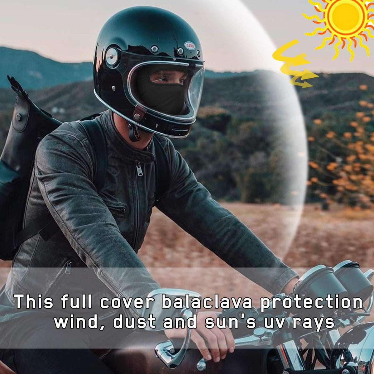 Full Face Motorcycle Mask Windproof UV Protection Ski Mask Balaclava