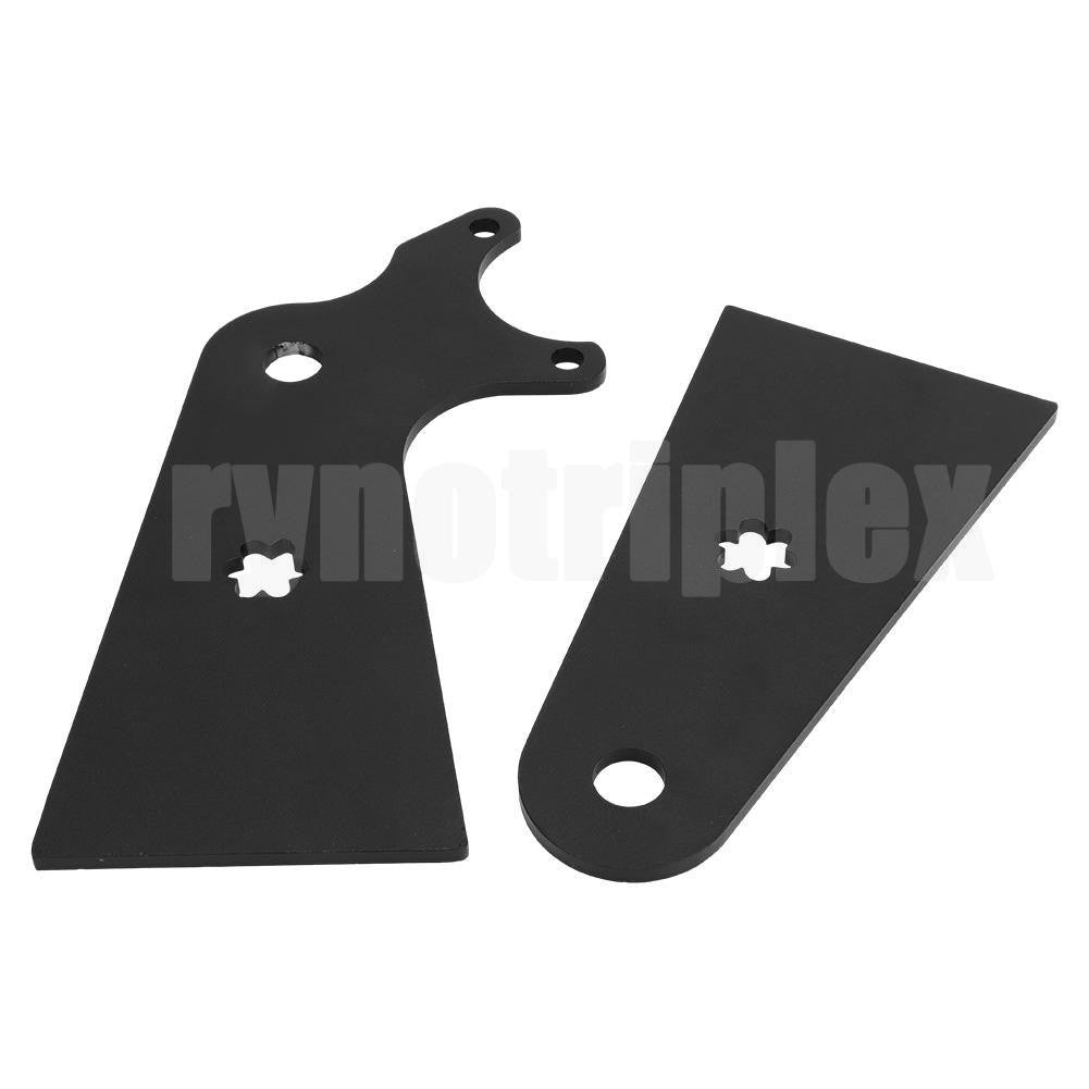6in Flat Stretch Brake Tabs for Mini Bike Axle 5/8 Inch - Heavy Duty Iron Set