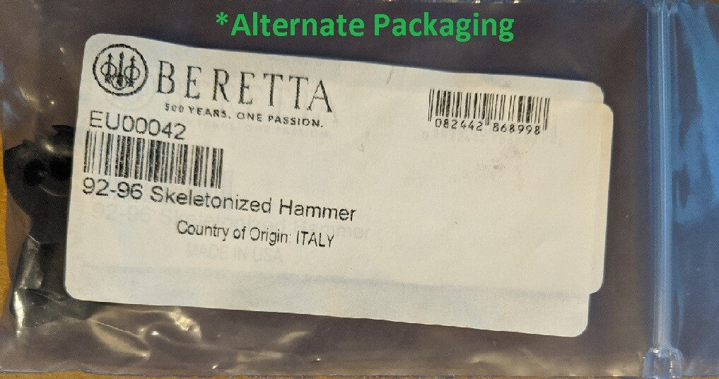 Beretta 92 / 96 Skeletonized Blued Steel Hammer - Factory New