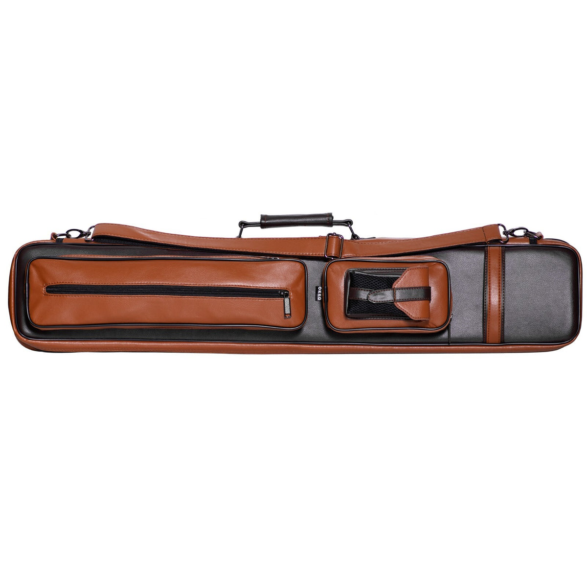 OKKO 2x4 Pool Cue Soft Case Brown/Dark Brown